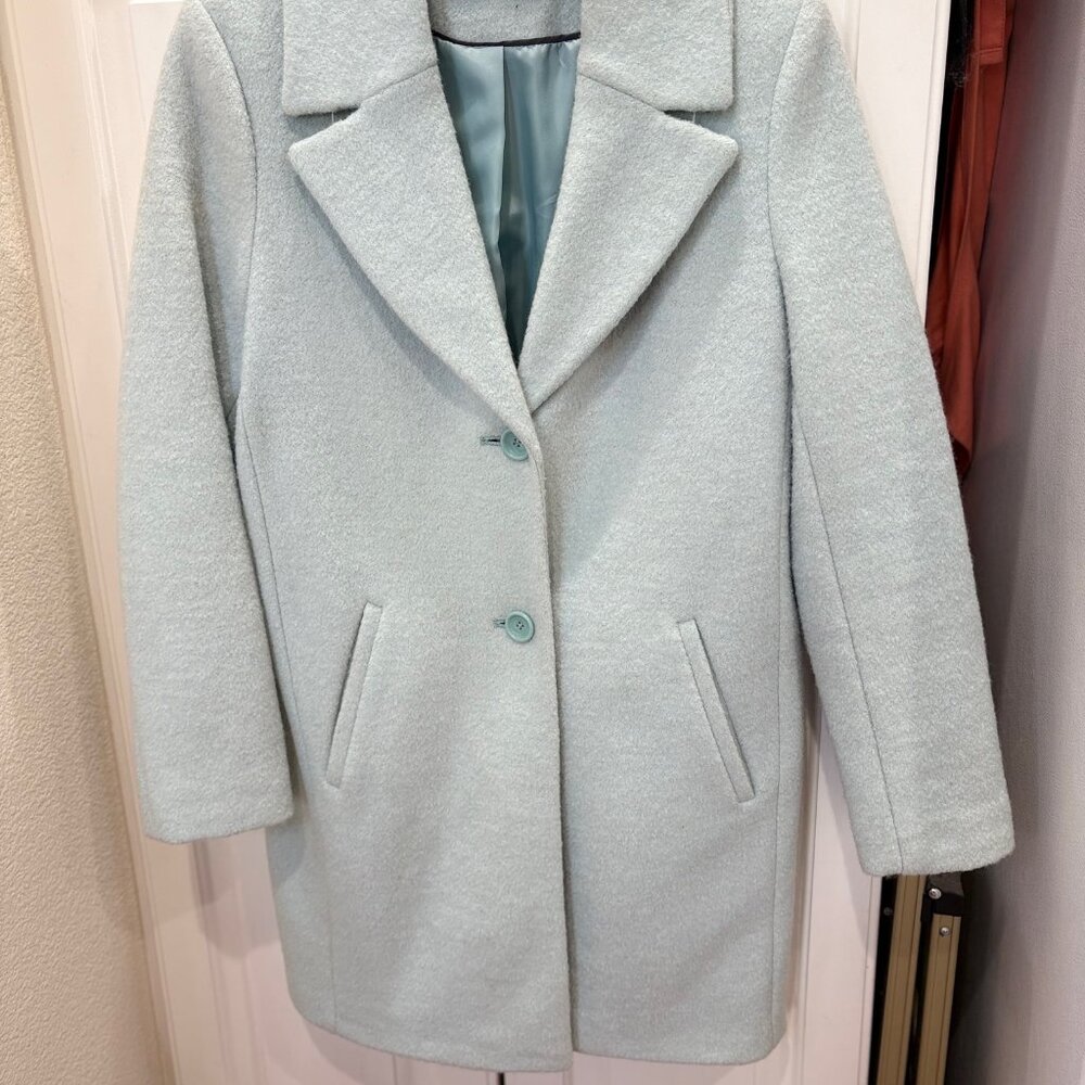 NWOT - Tahari Powder Blue Wool Coat